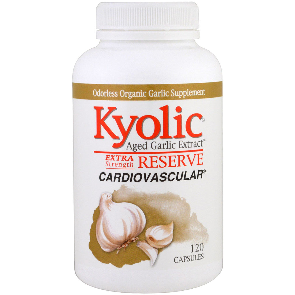 Wakunaga - Kyolic, Aged Garlic Extract, Extra Strength Reserve, 120 Capsules