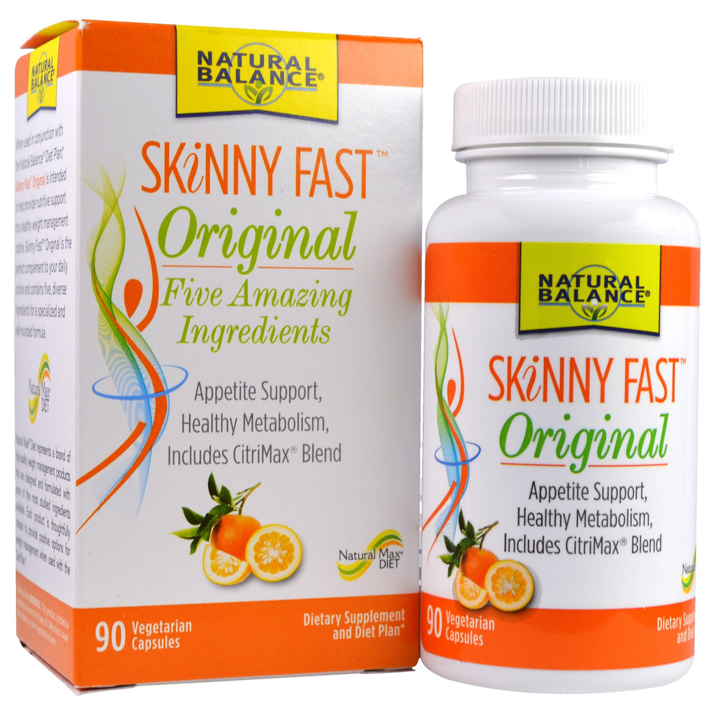 Natural Balance, Skinny Fast, Original, 90 gélules végétariennes