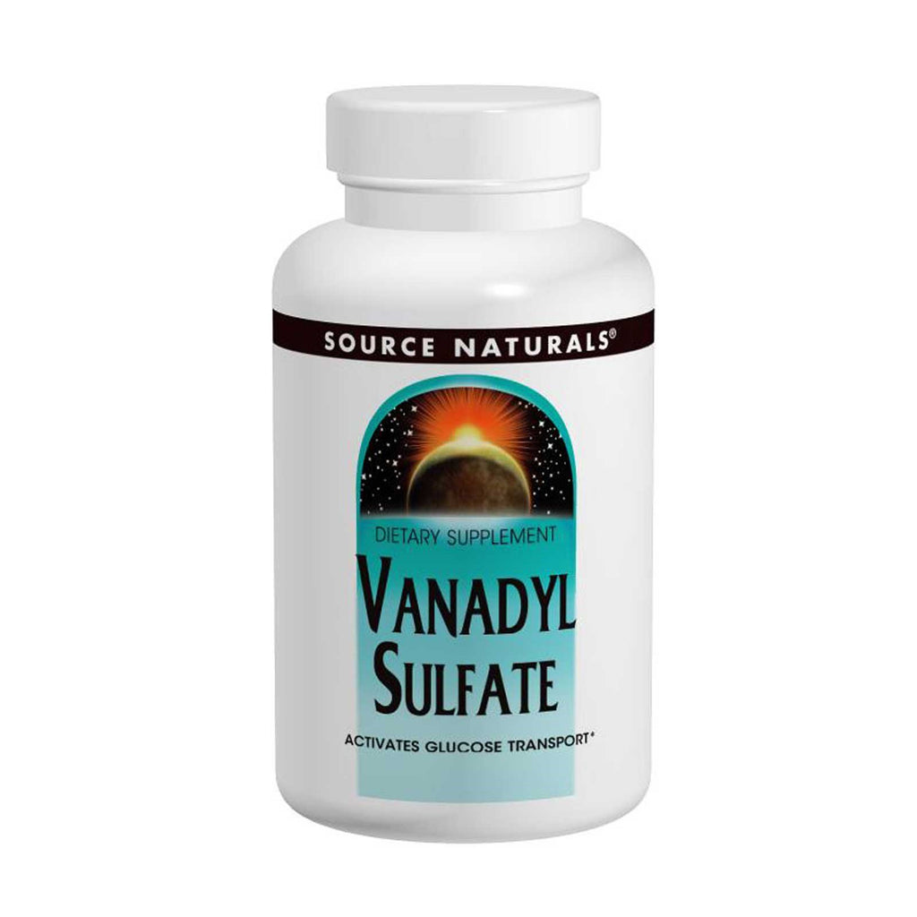 Source Naturals, sulfat de vanadil, 10 mg, 100 tablete