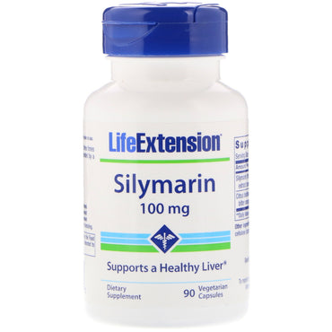 Life Extension, Silimarina, 100 mg, 90 cápsulas vegetarianas