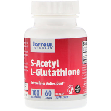 Jarrow Formulas, S-Acetyl L-Glutathion, 100 mg, 60 tabletter