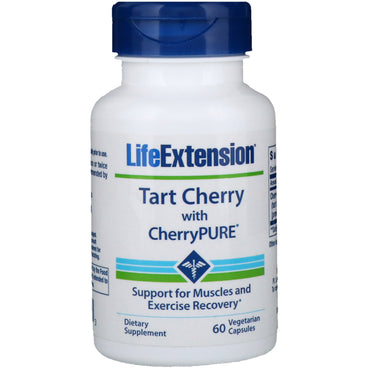 Life Extension, extrait de cerise acidulée avec Cherrypure, 60 capsules végétariennes