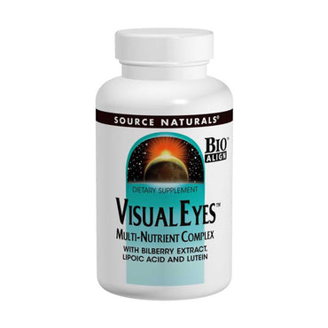 Källa naturliga, visuella ögon, multinäringskomplex, 90 tabletter