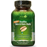 Irwin Naturals Healthy Skin &amp; Hair Plus Nails 60 gels mous liquides