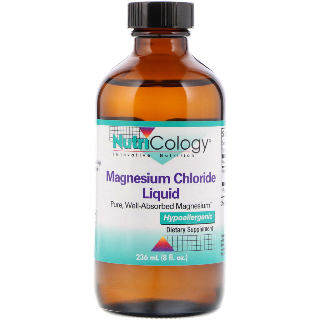 Nutricologia, cloruro di magnesio liquido, 8 fl oz (236 ml)