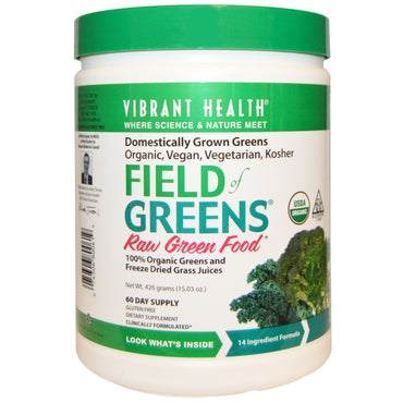 Vibrant Health,  Field of Greens, 15.03 oz (426 g)
