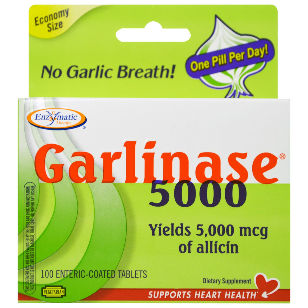 Enzymatische Therapie, Garlinase 5000, 100 magensaftresistente Tabletten