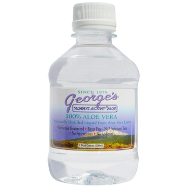 George's Aloe Vera، سائل صبار 100%، 8 أونصة سائلة (236 مل)