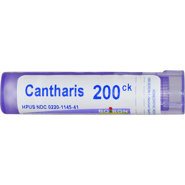 Boiron, remedios únicos, Cantharis, 200 CK, aproximadamente 80 gránulos