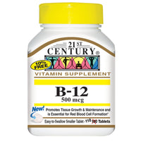 21st Century, B-12, 500 mcg, 110 Tablets