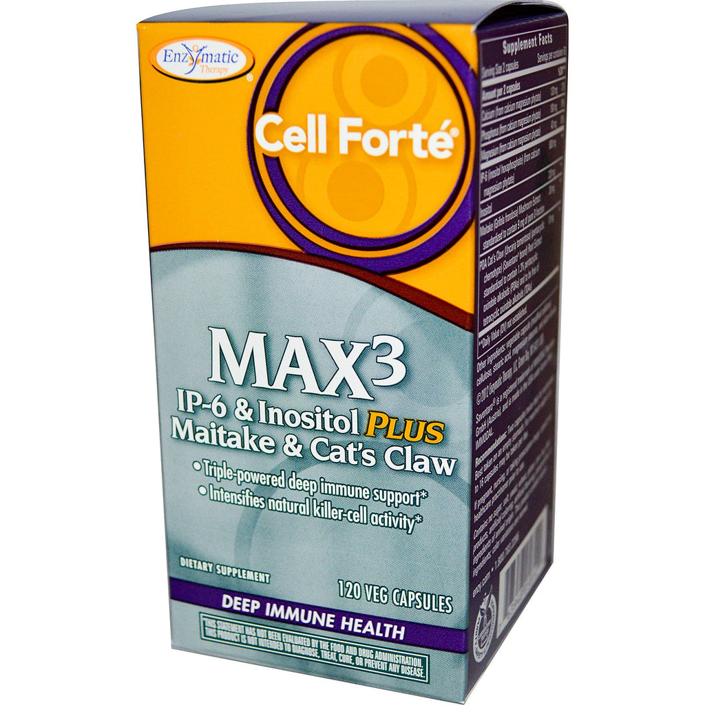 Enzymatische Therapie, Cell Forte, max3, 120 vegetarische Kapseln