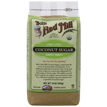 Bob's Red Mill, Açúcar de Coco, 453 g (16 onças)