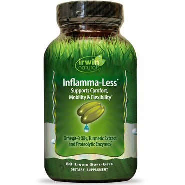 Irwin Naturals, sans inflammation, 80 gélules liquides