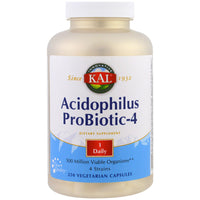 KAL, Acidophilus Probiotic-4, 250 Veggie Caps