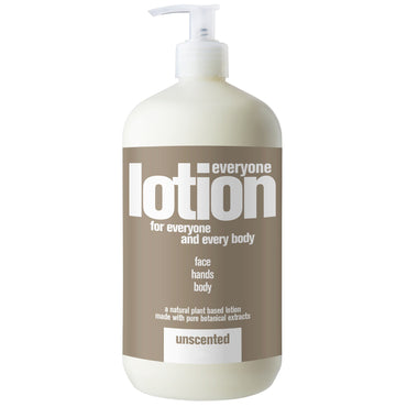 EO Products, Everyone Lotion for Everyone and Everybody, Unscented, 32 fl oz (960 ml)