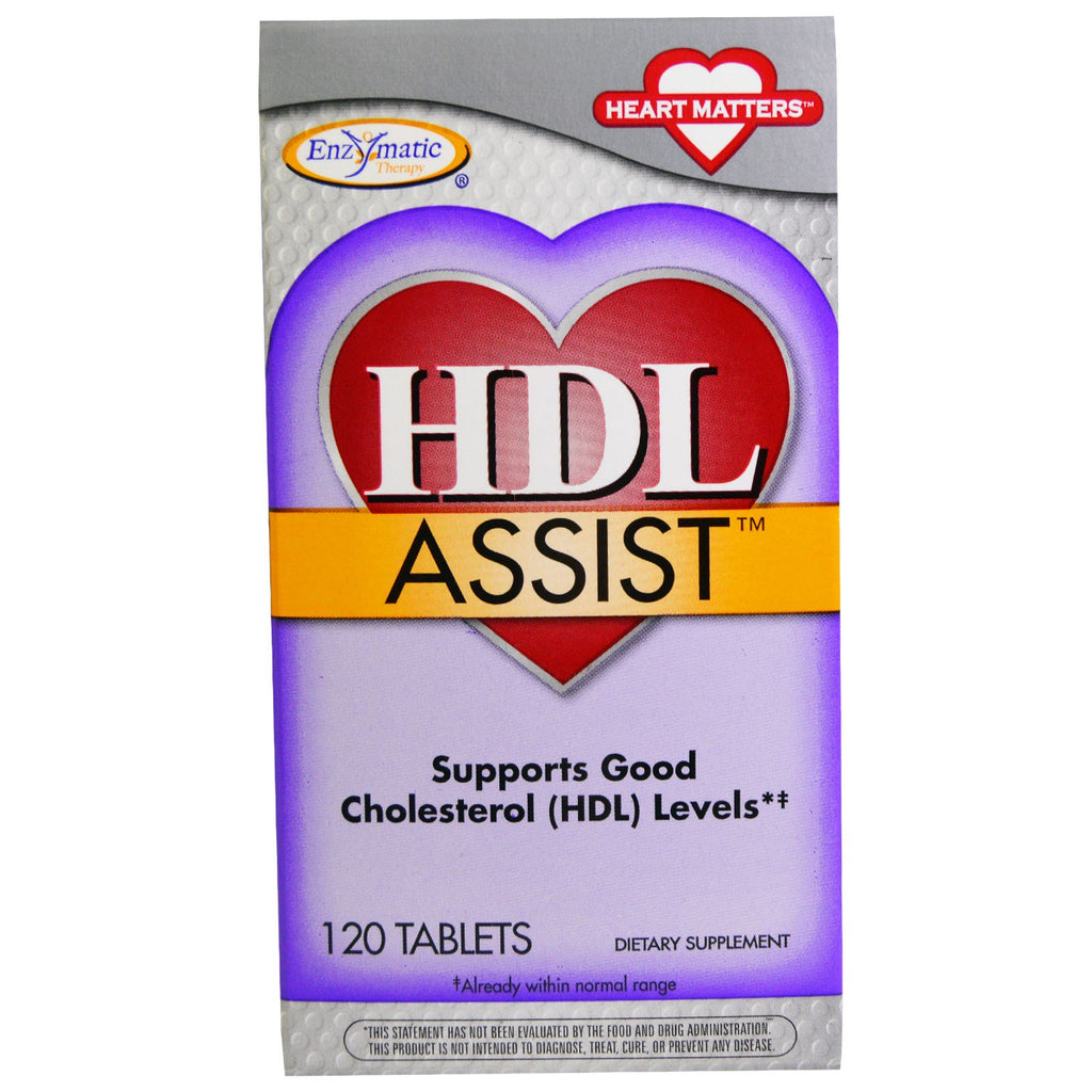 Enzymatische Therapie, HDL Assist, 120 Tabletten