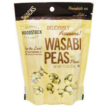 Woodstock, Wasabi-ærter, 7,5 oz (213 g)
