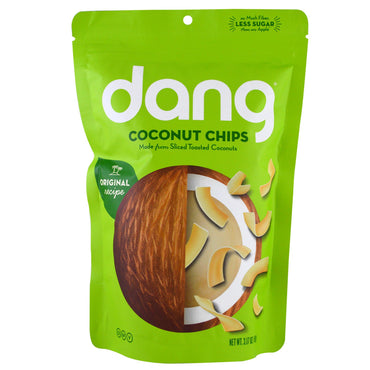 Dang Foods LLC, Coconut Chips, 3.17 oz (90 g)
