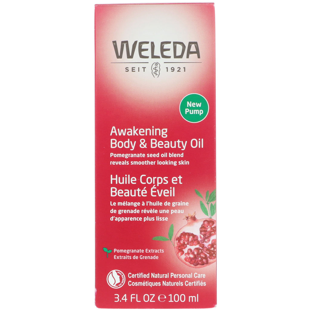 Weleda, Pomegranate Regenerating Body Oil, 3.4 fl oz (100 ml)