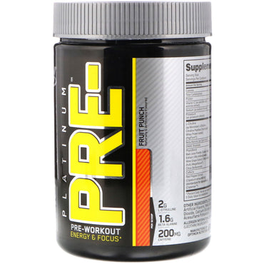 Optimal Nutrition, Platinum Pre-Workout, Frugt Punch, 8,45 oz (240 g)