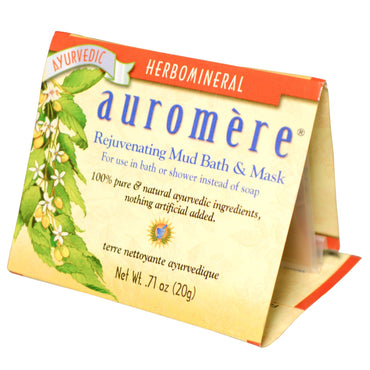 Auromere, Rejuvenating Mud Bath & Mask, .71 oz (20 g)