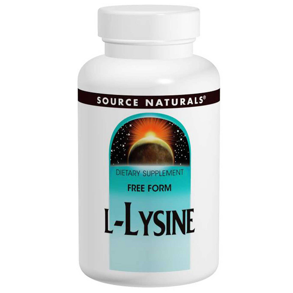 Source Naturals, L-Lizină, 500 mg, 200 capsule