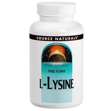 Source Naturals, L-lisina, 500 mg, 200 cápsulas