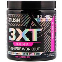 USN, 3XT-Pump, 3-In-1 Pre-Workout, Watermelon, 6.56 oz (186 g)