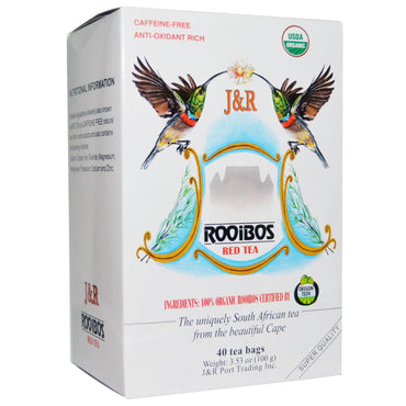 Port Trading Co., Pure Rooibos Red Tea, Caffeine Free, 40 Tea Bags, 3.53 oz (100 g)