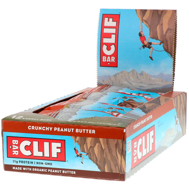 Clif Bar Energy Bar Crunchy Peanut Butter 12 barer 2,40 oz (68 g) hver
