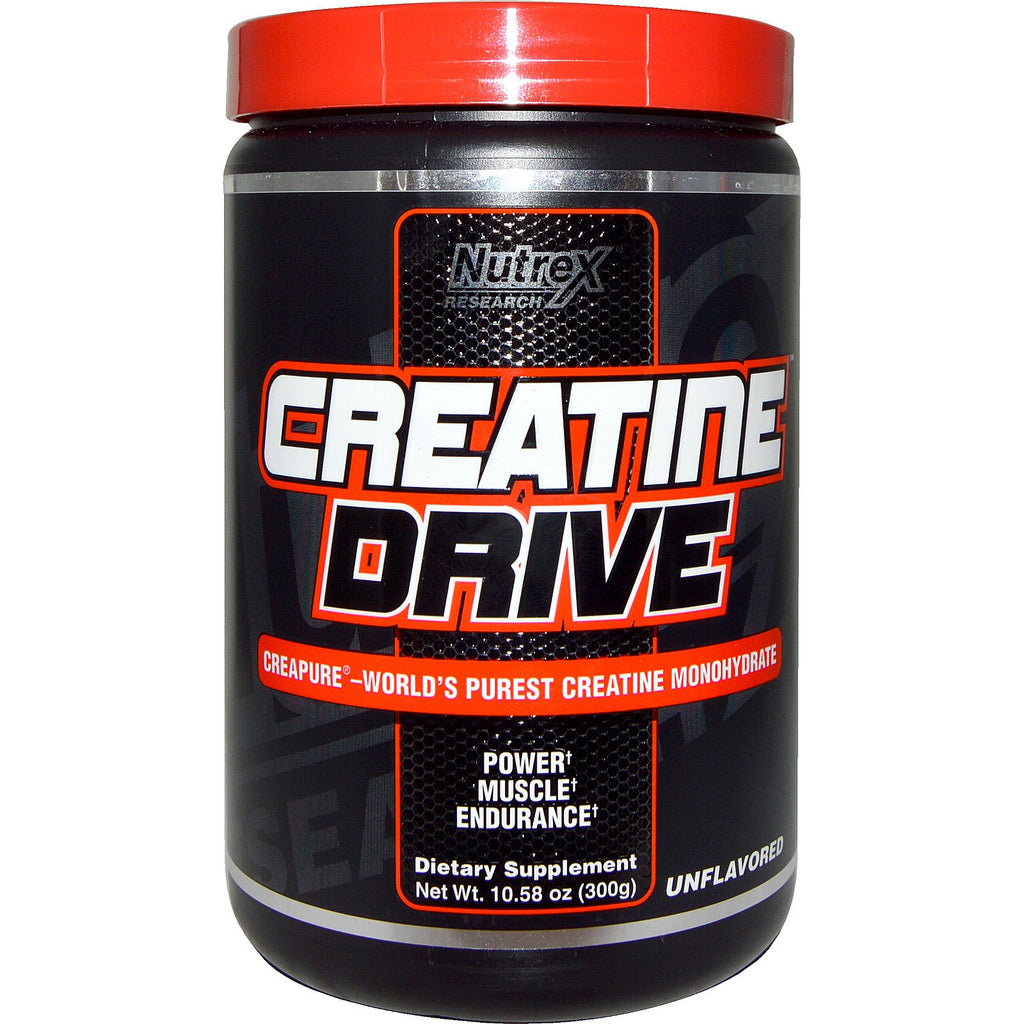 Nutrex Research, Créatine Drive, sans saveur, 10,58 oz (300 g)
