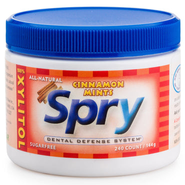 Xlear Spry Cinnamon Mints ללא סוכר 240 ספירה (144 גרם)