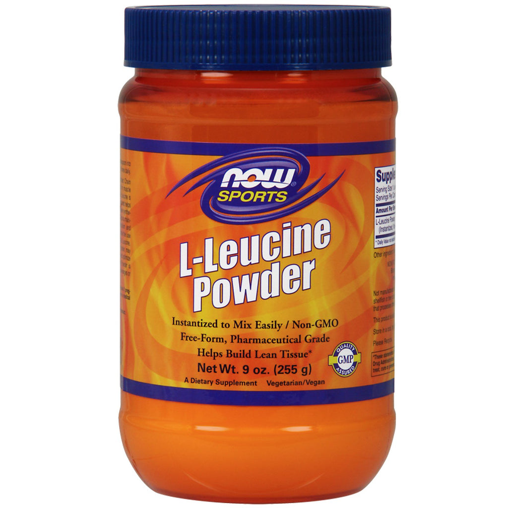 Now Foods, Sports, L-Leucine Powder, 9 oz (255 גרם)