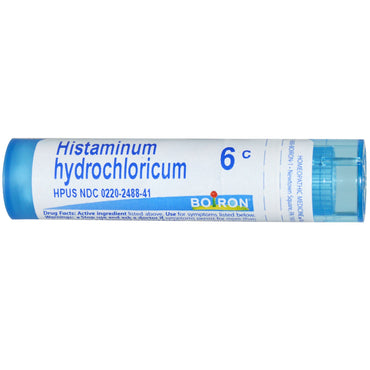 Boiron, remedios únicos, histamina clorhidrato, 6 C, aproximadamente 80 gránulos