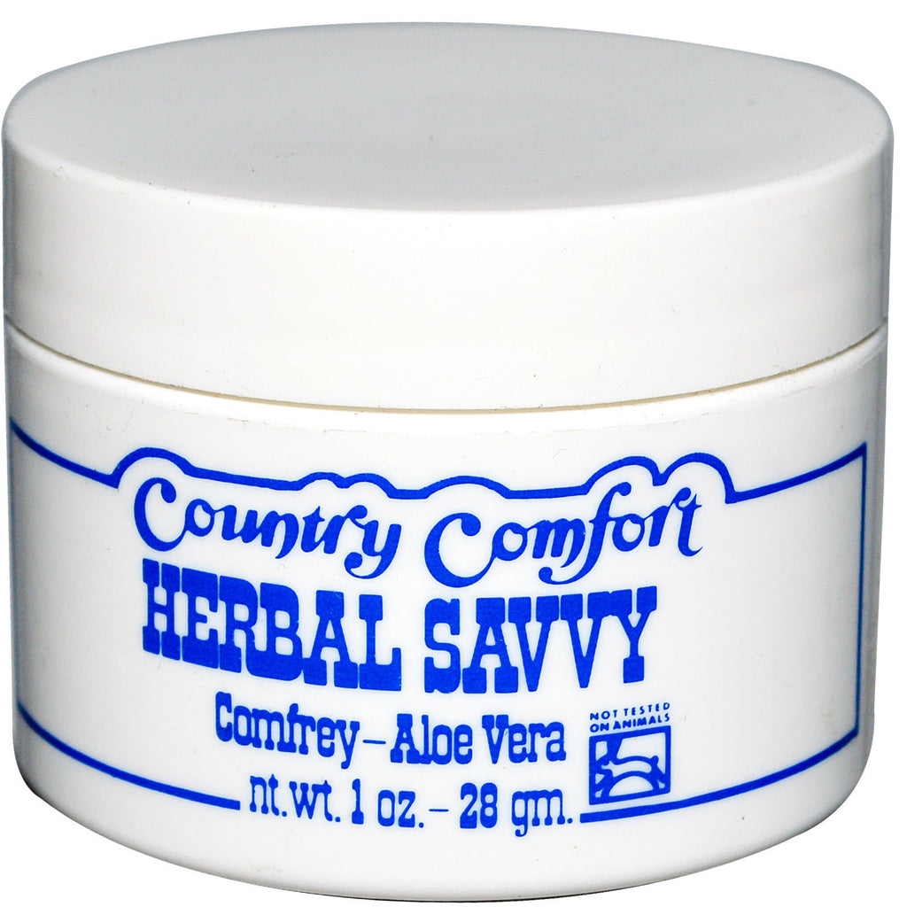 Country Comfort, Herbal Savvy, Comfrey-Aloe Vera, 1 oz (28 g)