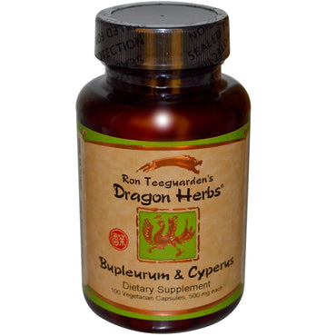 Dragon Herbs, Bupleurum & Cyperus, 500 mg, 100 식물성 캡슐
