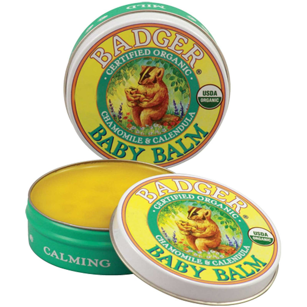 Badger Company, Baume pour bébé, camomille et calendula, 0,75 oz (21 g)