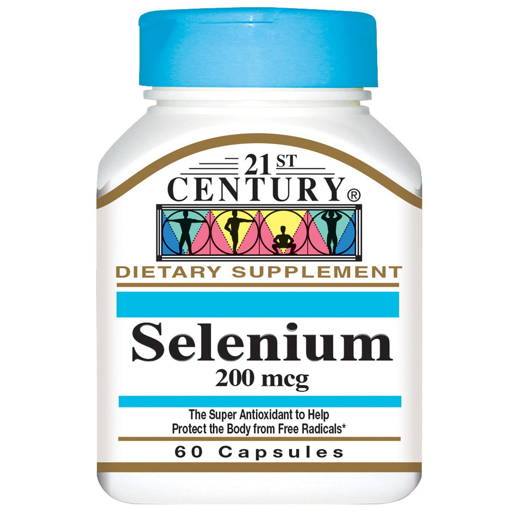21e eeuw, Selenium, 200 mcg, 60 capsules
