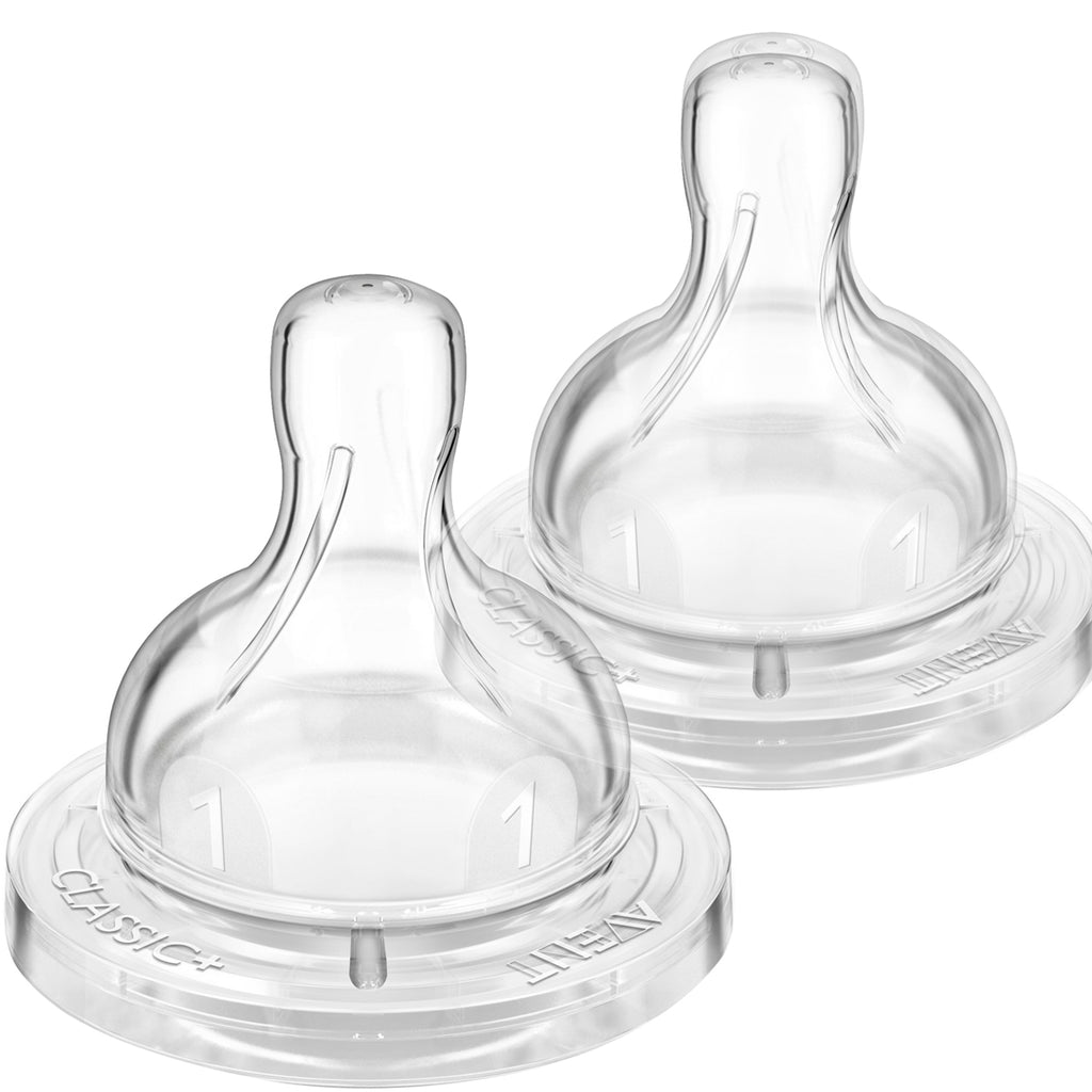 Philips Avent, Newborn Flow, Anti-Colic Nipples, 0+ Months, 2 Pack