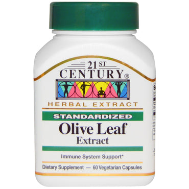 21st Century, Olive Leaf Extract, Standardized, 60 Veggie Caps
