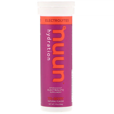 Nuun, Hydration, Effervescent Electrolyte Supplement, Tri-Berry, 10 Tablets