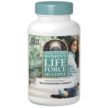 Source Naturals, Women's Life Force Multiple、鉄分不使用、90 錠