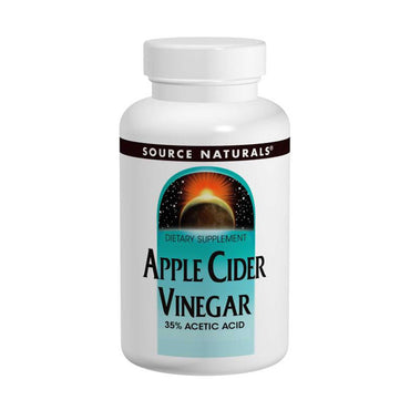 Source Naturals, æblecidereddike, 500 mg, 180 tabletter