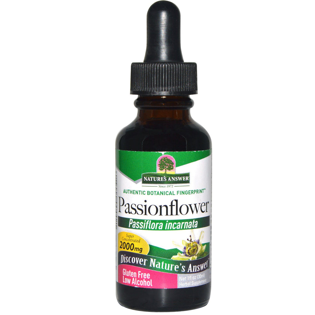 Nature's Answer, Passion Flower, Low  Alcohol, 2000 mg, 1 fl oz (30 ml)