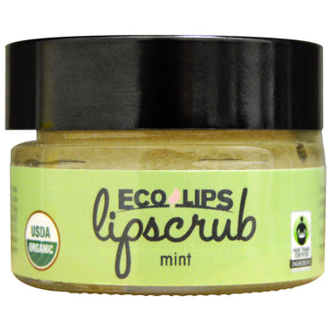 Eco Lips Inc., exfoliante labial, menta, 14,2 g (0,5 oz)