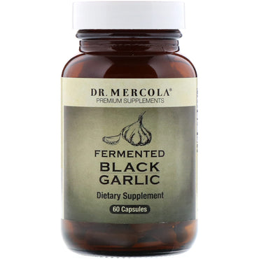 Dr. mercola, ajo negro fermentado, 60 cápsulas
