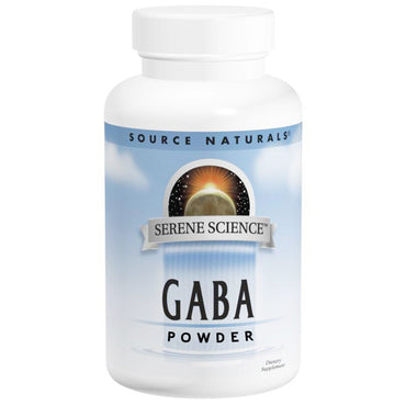 Source Naturals, אבקת GABA, 8 אונקיות (226.8 גרם)