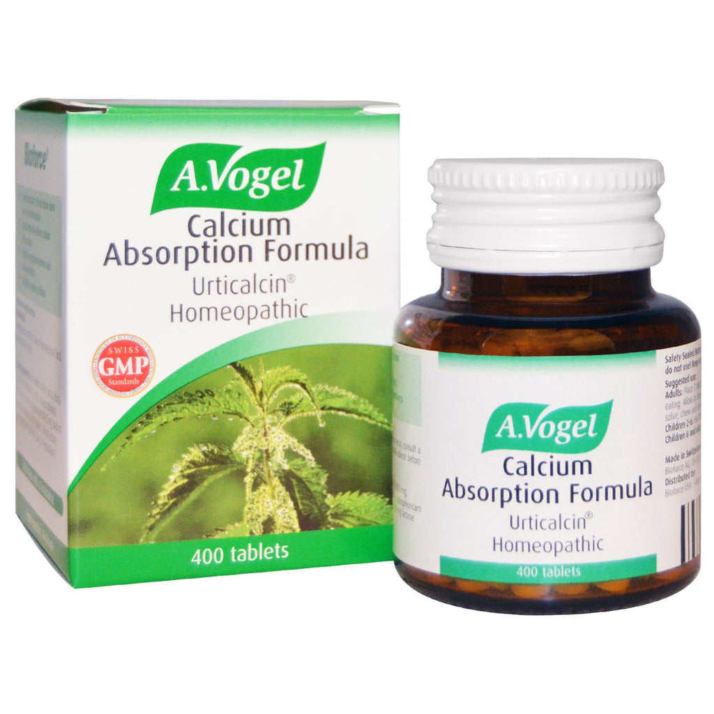 Vogel, preparat wchłaniający wapń, homeopatyczny urticalcin, 400 tabletek