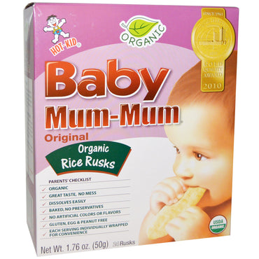 Hot Kid, Baby Mum-Mum, Reiszwieback, Original, 24 Zwieback, 1,76 oz (50 g)