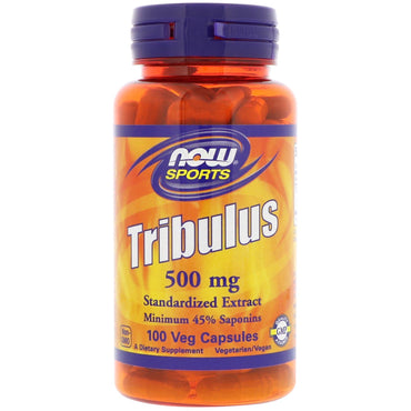 Now Foods, Tribulus, 500 mg, 100 cápsulas vegetales